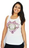 Blusa Regata Creme Crocker
