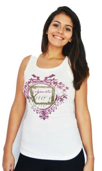 Blusa Regata Creme Crocker